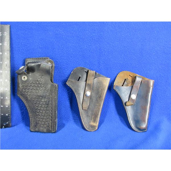 3 Leather Holsters - Right Hand