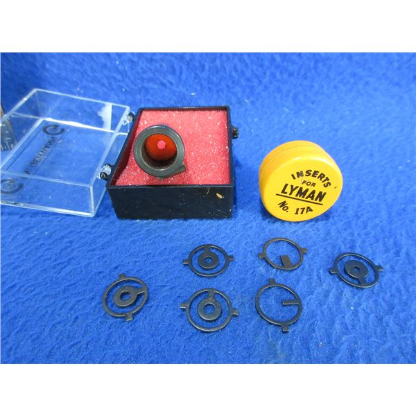 Lyman 17A Front Peep Sight with 6 Lyman Inserts