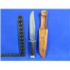 Image 1 : Ruko Buffalo Brand Original Bowie Knife with Leather Sheath