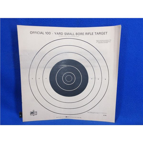 23 Official 100 Yard Small Bore Rifle Targets - 14" x 14"