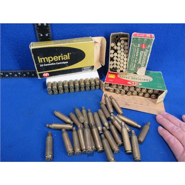 Brass Only -308 Win., 30-06, 30 Luger, 243 Win. Unprimed