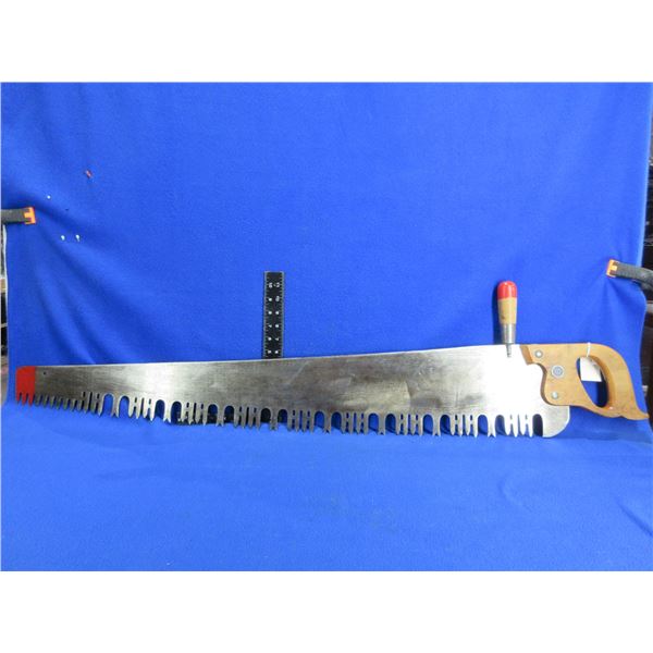 Vintage Warranted Superior Large Hand Saw