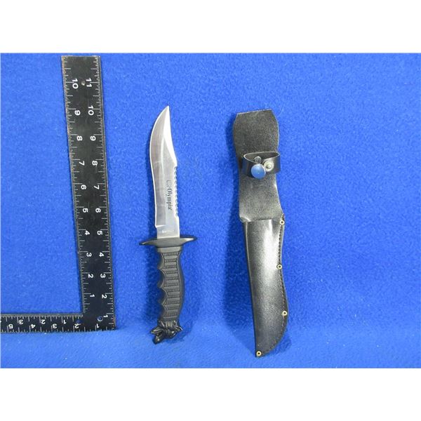 Olympia Stainless Fixed Blade Knife with Sheath