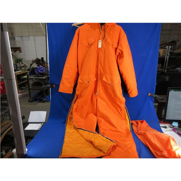 Actionwest Saskatoon Insulated Orange Coveralls with Hood