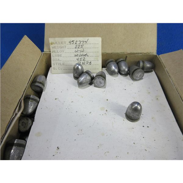 45 Auto .452" 225gr RNPB Bullets - Box of Approx. 114