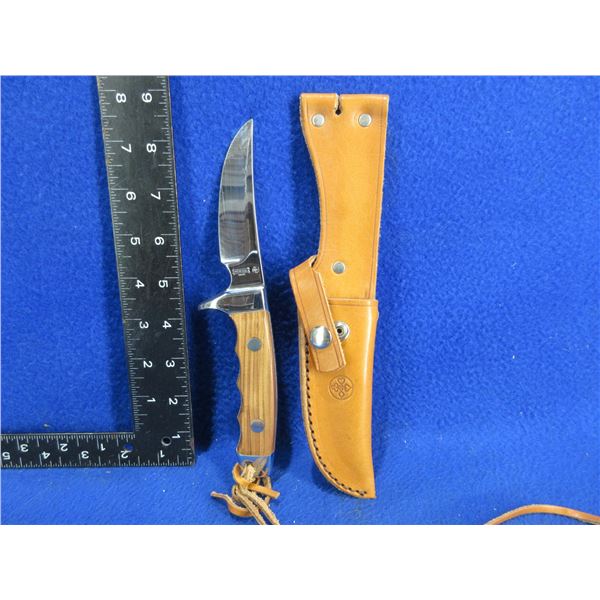 Mundial Brazil Fixed Blade Knife with Leather Sheath