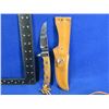 Image 1 : Mundial Brazil Fixed Blade Knife with Leather Sheath