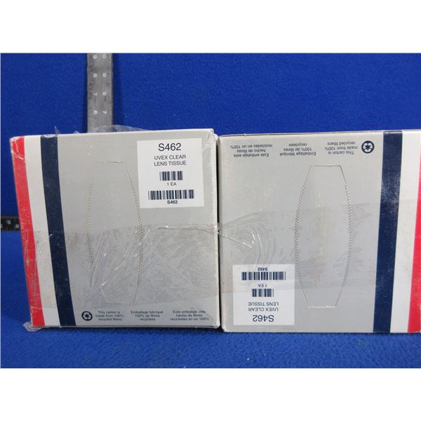Uvex Clear Lens Cleaning Tissues - 4 Boxes of 500