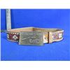 Image 1 : Leather Belt with Brass Winchester Repeating Arms Buckle