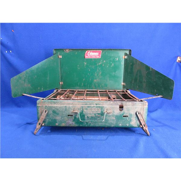 Vintage Coleman Model 4M Camp Stove with Stand