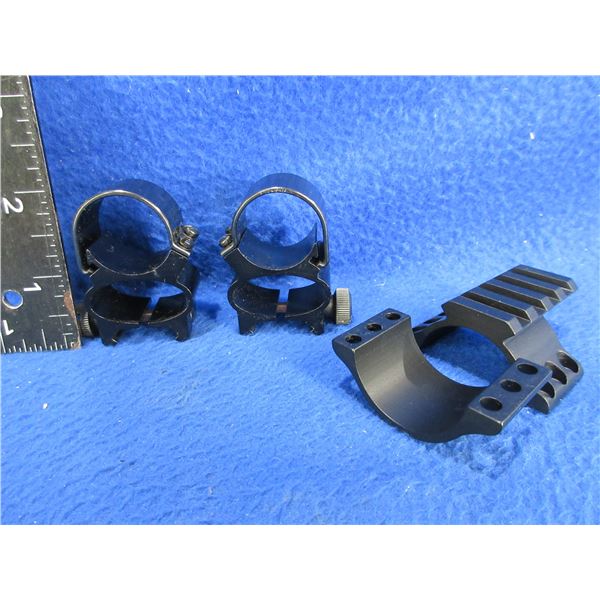 1" See Thru Scope Rings with 1 30MM Picatinny Mount