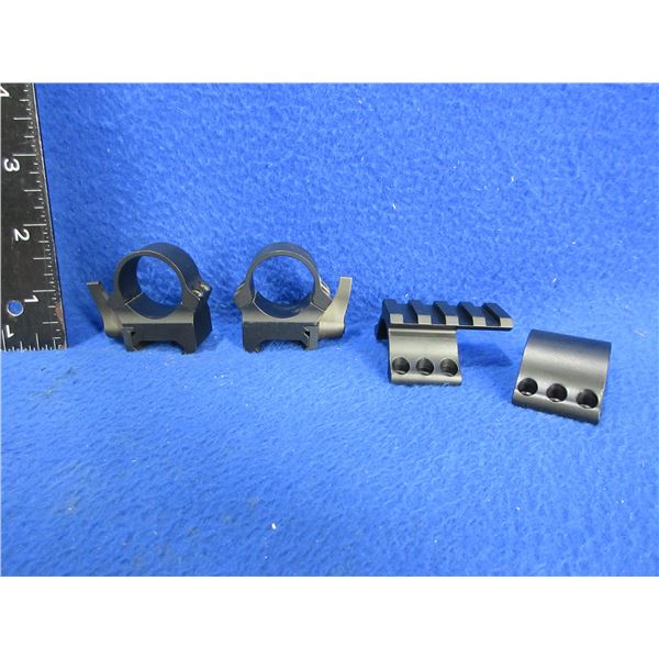 1" Quick Release Scope Rings w/ 1 30MM Picatinny Mount