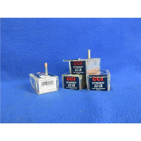 22 LR 32gr Copper-Plated HP CCI Stinger Cartridges