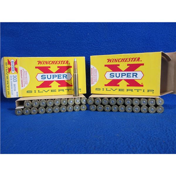 303 British 180gr Silvertip Winchester SuperX Cartridges