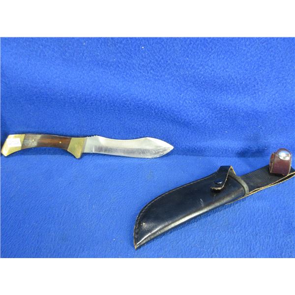 Khyber Hi-Stainless Fixed Blade Knife with Leather Sheath