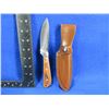 Image 1 : Huntshield Fixed Blade Knife with Leather Sheath