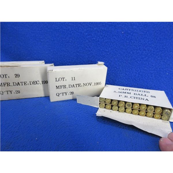 Brass Only - 5.56MM Ball 08 Unprimed - 4 Boxes of 20