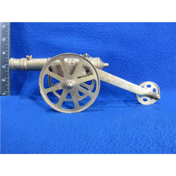 Vintage Brass Cannon Replica Ornament