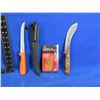 Image 1 : 3 Knives - Filet Knife, Skinner Knife, Brico 2 1/2" Lock Knife