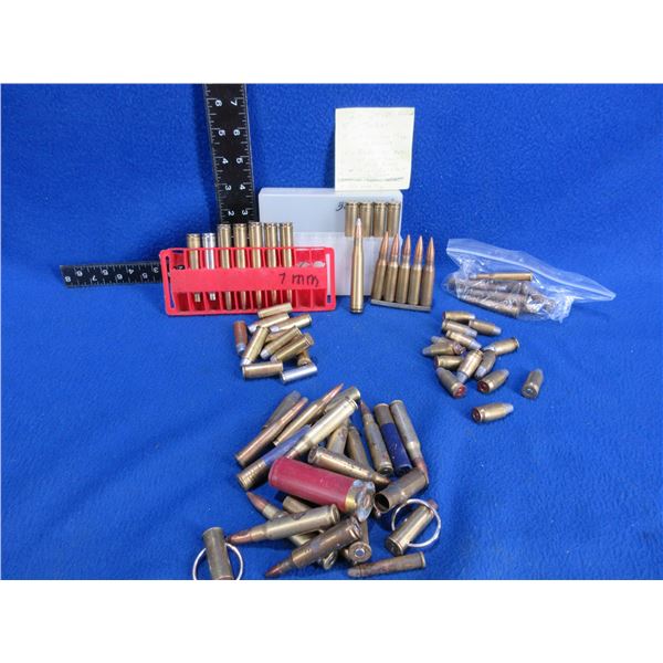 Lot of Approx. 100 Assorted Cartridges and Brass