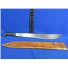 Image 3 : Imacasa Machete with Leather Sheath - 21 1/2" Blade