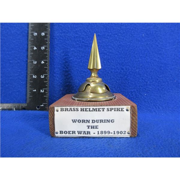 Brass Helmet Spike - Worn During the Boer War 1899-1902