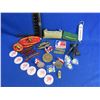 Image 1 : Lot of Misc. - Patches, Pins, Scale, Military Gauze, Etc.