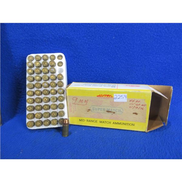 9MM Reloads - Box of 44 + 6 Brass - Sold as Components