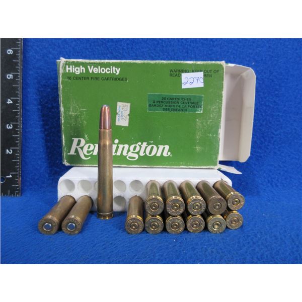 375 H&H Mag - Box of 3 + 11 Brass - PICK UP ONLY