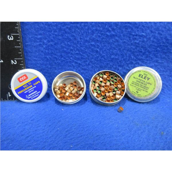 CCI and Eley No. 11 Percussion Caps