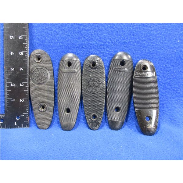 5 Butt Plates - 3 Remington, 1 Winchester, 1 Beretta