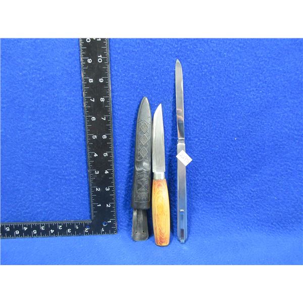 Mora Sweden Fixed Blade Knife & Rostfrei Folding Knife