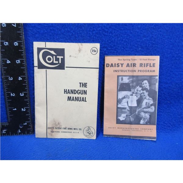 Vintage Colt Handgun Manual & Daisy Air Rifle Instructions
