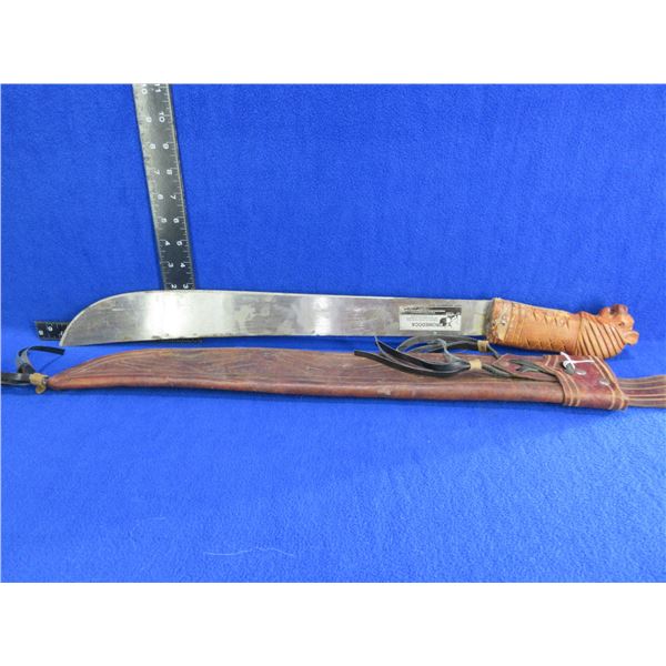 Promedoca Dominion Republic Machete with Leather Sheath