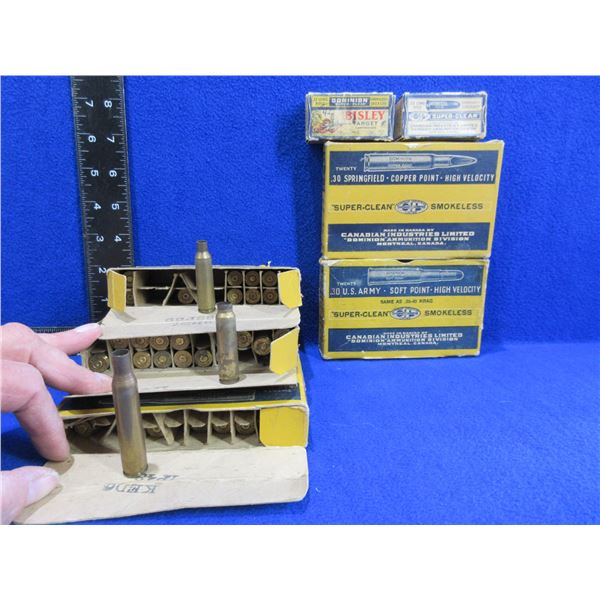 Brass Only - 250 Savage x 12, 300 Sav. x 18, 270 Win. x 8