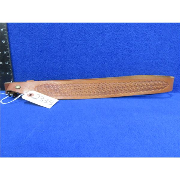 Adjustable Leather Rifle Sling with Swivels