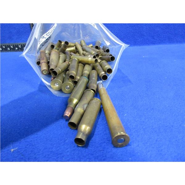 Lot of Assorted Cartridges, Brass, Primed Brass & Bullets