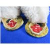 Image 2 : Native American Childs Mukluks with Fur and Beadwork