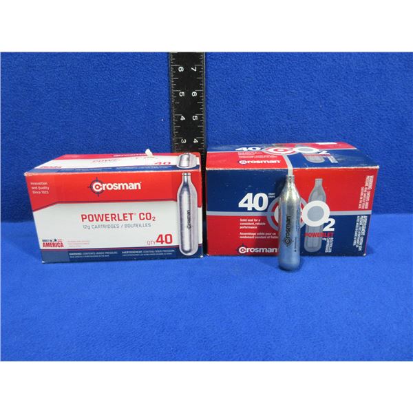 New - Crosman CO2 Powerlet 12 Gram Cartridges