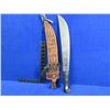Image 1 : Colima Quatemala Machete with Leather Sheath - 14" Blade