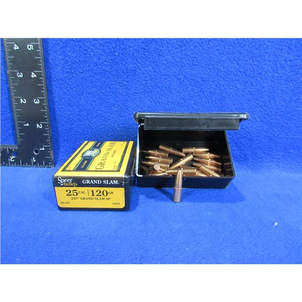 25 Cal. .257" 120gr SP Speer Grand Slam Bullets