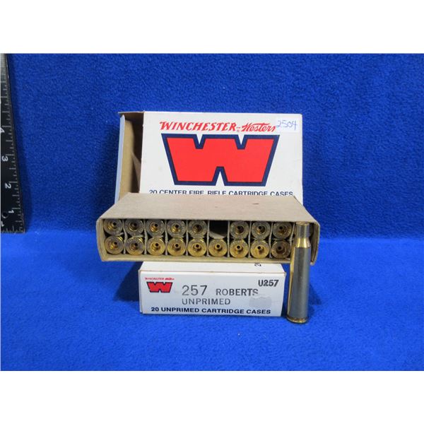 NEW - Brass Only - 257 Roberts Winchester Unprimed