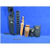 Image 1 : 5 Assorted Sheaths - 3 Leather, 2 Nylon