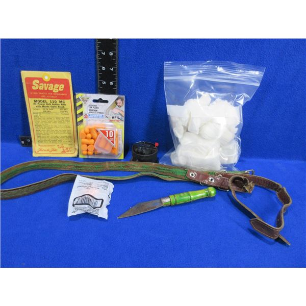 Lot of Misc.- Cleaning Patches, Ear Plugs, Lens Covers, Etc