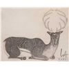 Image 2 : Framed limited edition print titled "Summer Caribou" Cape Dorset 1973, by artist Kananginak 13/50. o