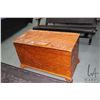 Image 2 : Hand made and crafted lidded wooden box with Haida theme carvings on all external surfaces and figur