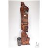 Image 1 : Hand carved Haida wall plaque, titled on verso "Thunderbird Wild Women" and signed by artist Ray War
