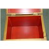 Image 8 : Oriental red lacquered and hand painted lift lid box with removable tray on base, made in Seoul Kore