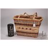 Image 2 : Hand woven sweet grass basket, West Coast, 8 1/2 H" X 10" W X 5 1/2" D