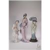 Image 1 : Two Nao figurines including two fan girls and Oriental Spring 12" in height